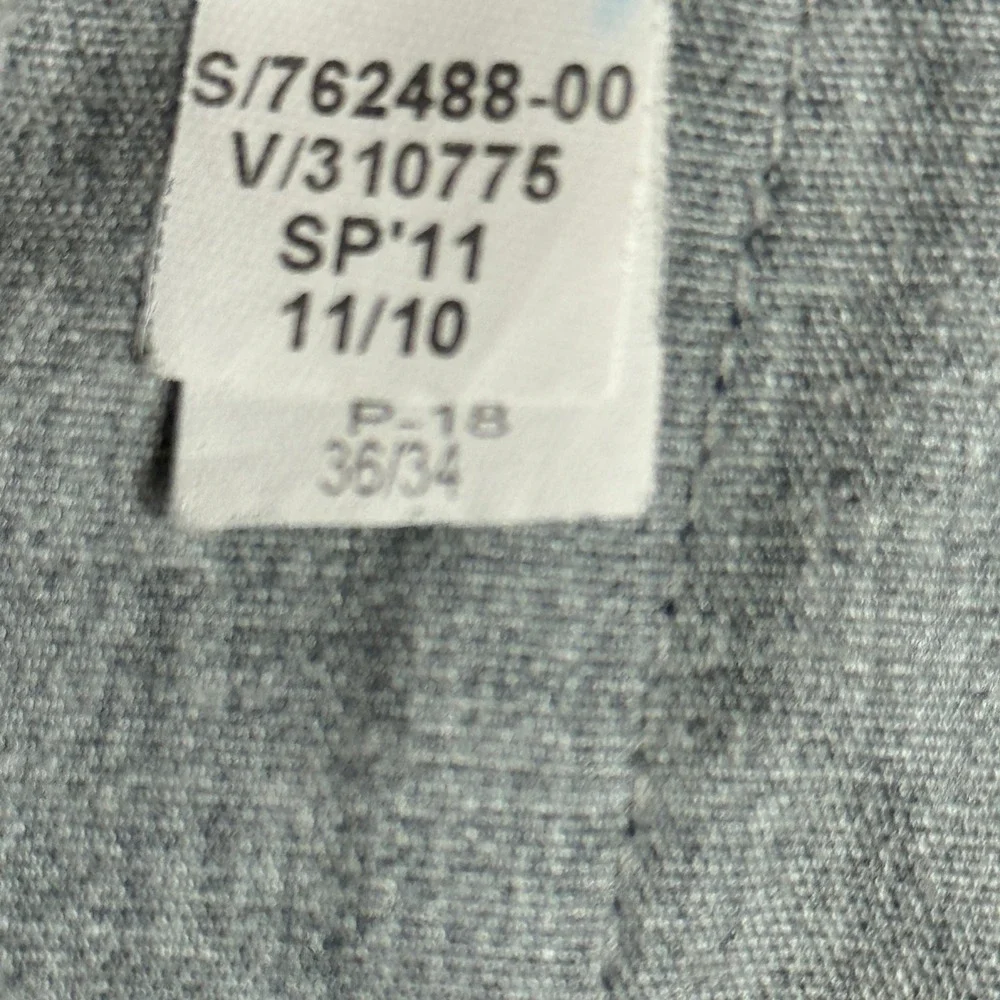 Banana Republic Mens Dress Pants 37x32 Classic‎ Fit Wool Blend Navy Micro Stripe